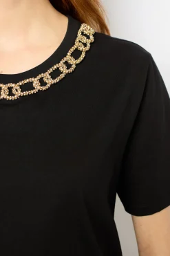 Clearance T-shirt with a chain - AGNES Tops & T-Shirts