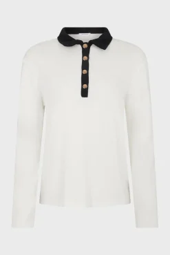 Outlet Two-tone cotton polo shirt - ALFREDINE Tops & T-Shirts