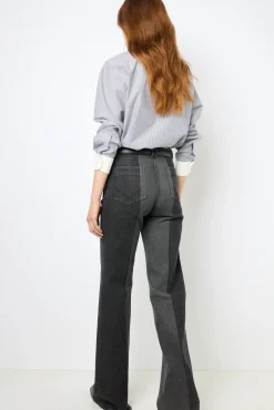 Outlet Two-tone flared jeans - ANNA Trousers
