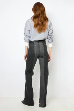 Outlet Two-tone flared jeans - ANNA Trousers
