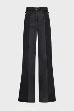 Outlet Two-tone flared jeans - ANNA Trousers