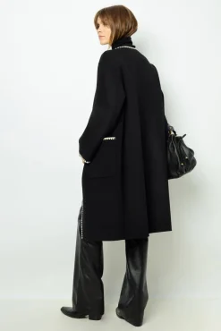 Online Two-tone mid-length coat - LILIA Coats