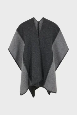 Discount Two-tone poncho - DAMIANE Scarves