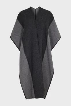 Sale Two-tone poncho - DAMYNN Scarves