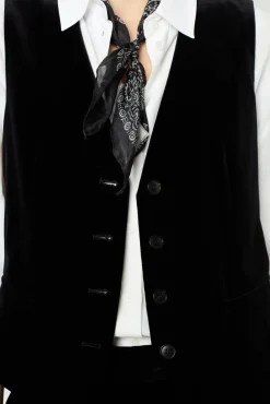 Best Velvet sleeveless jacket - MAIA Jackets|Suits & Outfits