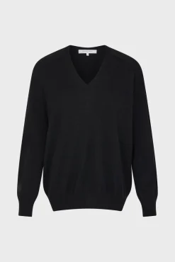 Hot V-neck cashmere sweater - LILIROSE Knitwear