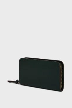 Hot Wallet in leather metallic inside - WALLET Leather Goods