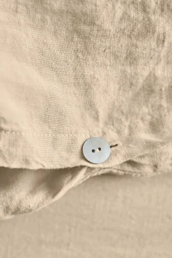 Discount Washed linen duvet cover - light brown Duvet Covers