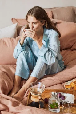 New Washed linen duvet cover - antique rose Duvet Covers