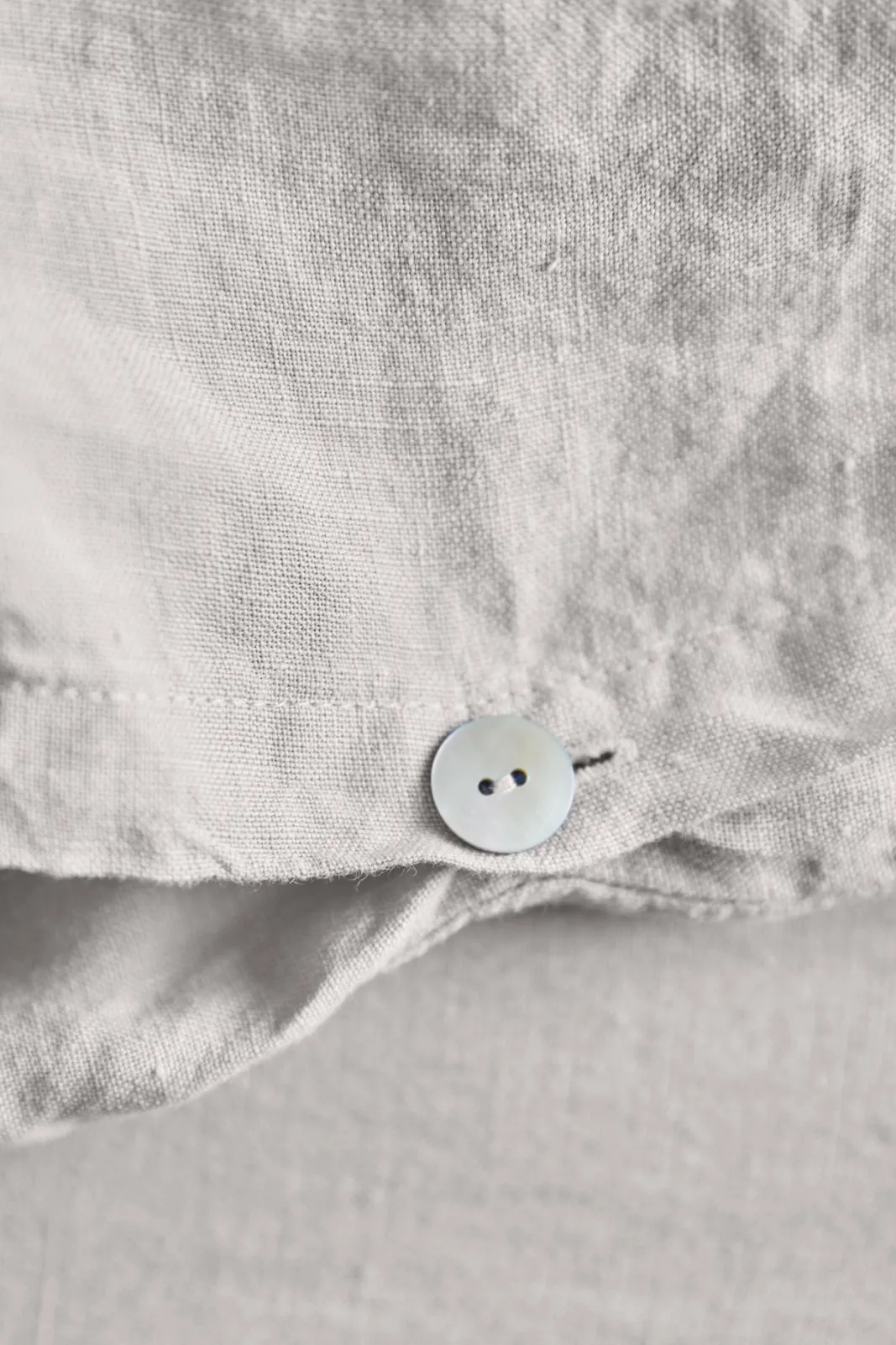 Best Washed linen duvet cover - pearl grey Duvet Covers