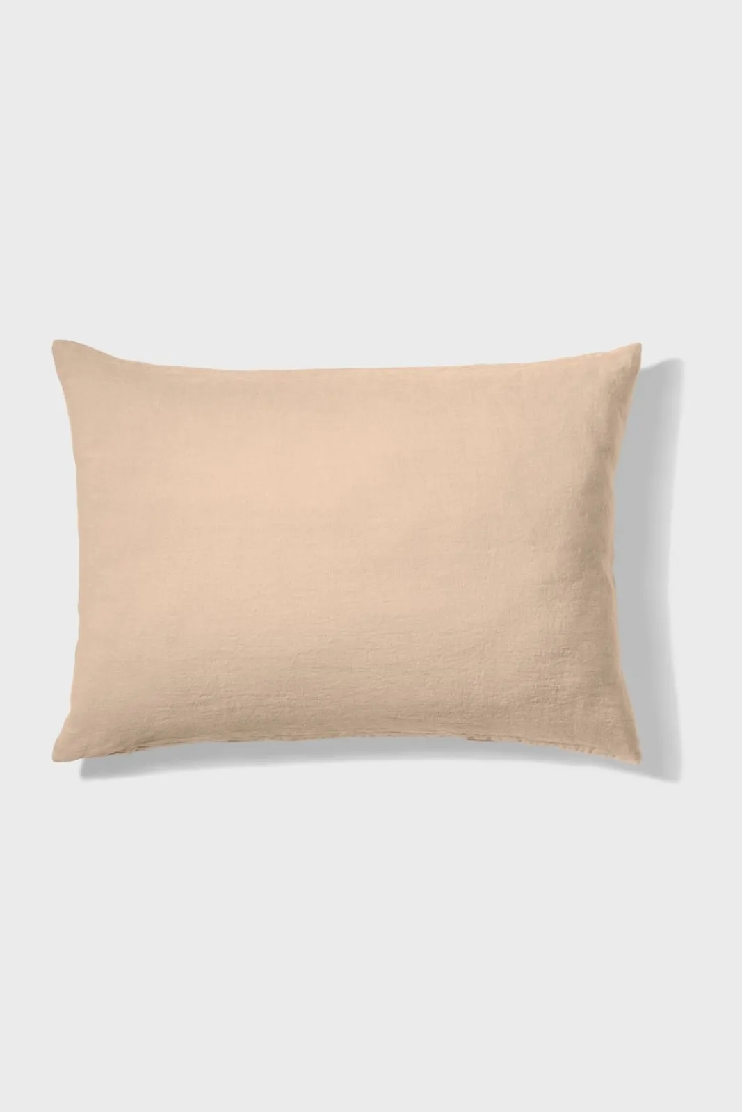 Clearance Washed linen pillowcase - light brown Pillow Cases