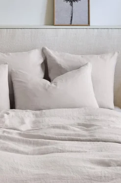 Outlet Washed linen pillowcase - pearl grey Pillow Cases