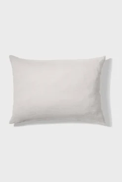 Outlet Washed linen pillowcase - pearl grey Pillow Cases
