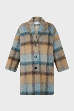 Clearance Wide check coat - LEONILLE Coats