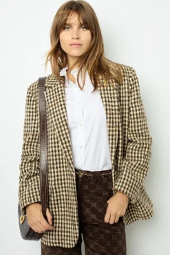 New Wide check jacket - MANUELLE Jackets