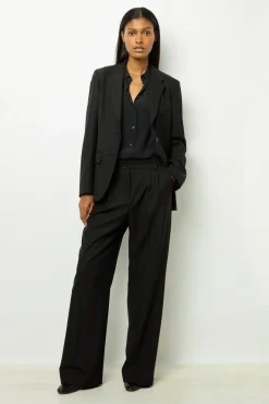 Discount Wide-leg pants with fine stripes - NIEVES Trousers|Suits & Outfits