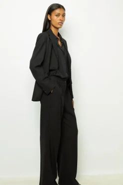 Discount Wide-leg pants with fine stripes - NIEVES Trousers|Suits & Outfits