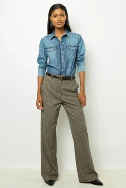 Sale Wide-leg print pants - DALI Trousers|Suits & Outfits