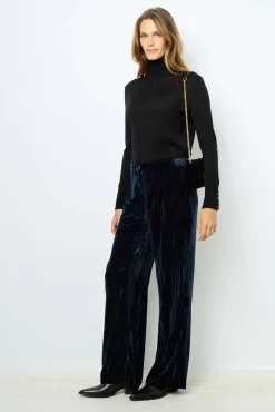 Hot Wide-leg velvet pants - NORIA Trousers|Suits & Outfits