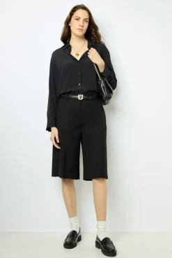 New Wool blend Bermuda shorts - NEYLA Trousers