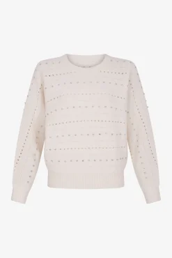 Sale Wool sweater with rhinestone - JULIAN
