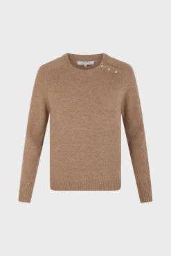 Outlet Wool sweater with rhineston