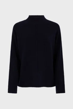 Sale Wool sweater with stand up collar - JAINA Knitwear